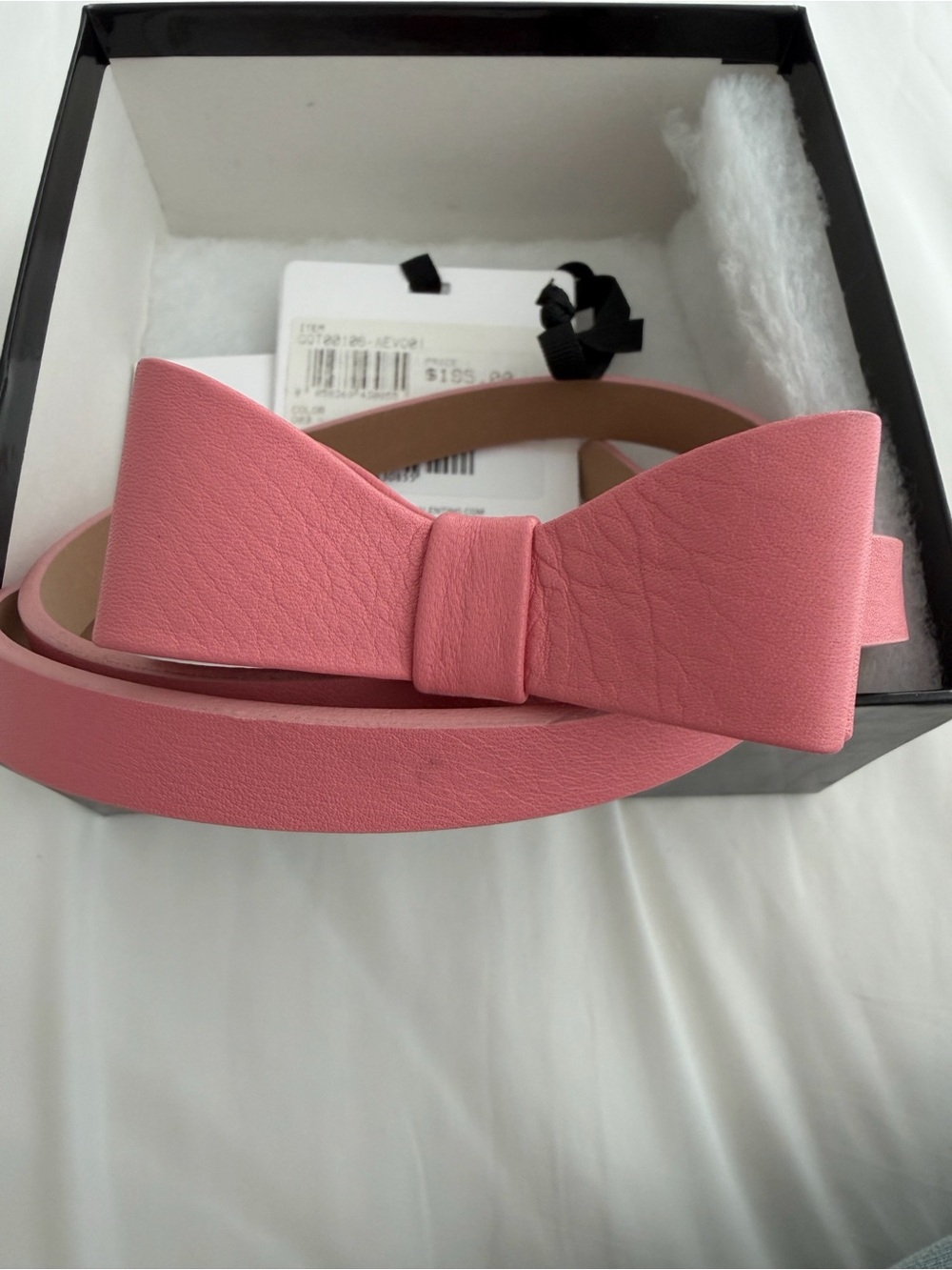 RED Valentino Pink Leather Bow Belt size 75 European